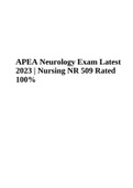 APEA Women’s Health Question Bank 2023 | Rated 100% | APEA Predictor Exam  2023 | APEA TB 2 Exam Questions and Answers  | APEA Q Bank Ortho | Questions with Answers 2023 | Rated A+ & APEA Neurology Exam Latest 2023 | Nursing NR 509 Rated 100%