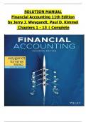 TEST BANK for Financial Accounting 11th Edition by Jerry J. Weygandt, Paul D. Kimmel & Donald E. Kieso . All Chapters 1 to 13 ISBN-978-1119594598