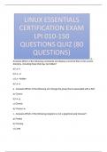 LINUX ESSENTIALS CERTIFICATION EXAM LPI 010-150 QUESTIONS QUIZ (80 QUESTIONS)