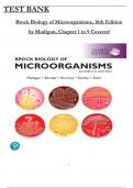 Brock Biology of Microorganisms, 16th Global Edition Test Bank by Madigan, ISBN: 9781292404790, All 34 Chapters Covered, Verified Latest Edition