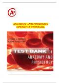 Test Bank For Anatomy and Physiology 2nd Edition by OpenStax, ISBN: 9781711494067, All 28 Chapters Covered, Verified Latest Edition