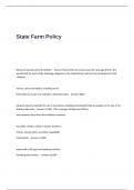 State Farm Policy Exam Questions and Answers