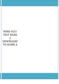 NURS 6521 TEST BANK 2 DOWNLOAD TO SCORE A