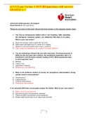 ACLS Exam Version B 2023-2024 questions with answers graded A++.