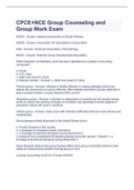 CPCE+NCE Group Counseling and Group Work Exam