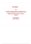 Test Bank For Understanding Human Differences Multicultural Education for a Diverse America Sixth Edition (Global Edition)