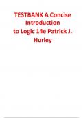 TESTBANK A Concise Introduction to Logic 14e Patrick J. Hurley