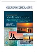 TESTBANK FOR LEMONE & BURKE’S MEDICAL-SURGICAL NURSING: CLINICAL REASONING IN PATIENT CARE 7TH EDITION/ALL CHAPTERS 1-52