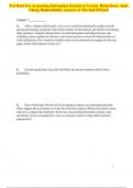 Test Bank For Accounting Information Systems 3e Vernon Richardson, Janie Chang, Rodney Smith, Answers At The End Of Each Chapter