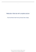 Psychiatric and Mental Health Nursing Mental-Health-Rn-v1-v3- 2021/2022- HESI MENTAL HEALTH RN V1-V3 LATEST UPDATE 2021/2022 TEST BANK RATED A+  