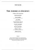 Test Bank for American Journey, The A History of the United States Since 1865, Volume 2 8th Edition by David Goldfield