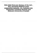 MCB 2050 Molecular Biology of the Cell - W21 upcoming Midterm exam preparation material – Dr. Yankulov (via Respondus Lockdown Browser and Webcam) University of Guelph