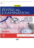 COMPLETE - Elaborated Test Bank for Seidel's Guide to Physical Examination: An Interprofessional Approach-Mosby's Guide to Physical Examination-10Ed.by Jane W. Ball, Joyce E. Dains, John A. Flynn, Barry S. Solomon, Rosalyn W. Stewart. ALL Chapters |Incl