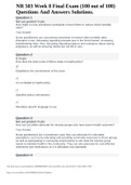 NR 503 Week 8 Final Exam (100 out of 100) Questions And Answers Solutions, NR 503 Week 5 Final Exam Reviewer, Nr 503 week 4 Midterm Exam 2023, NR 503 Week 8 Final Exam Study Guide, NR 503 Week 7 Graded Discussion Presentation Of Epidemiological Problem & 