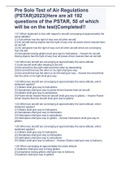 Pre Solo Test of Air Regulations (PSTAR)2023(Here are all 192 questions of the PSTAR, 50 of which will be on the test)Completed!!