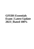 GFEBS Essentials-Subsumes L101E, L201E, L303E; Questions and Answers | Latest 2023 | Score 100% | GFEBS Essentials Exam; Latest Update 2023 | Rated A+ & GFEBS Project Systems Course; Questions and Answers for 2023-2024 | Latest Update Rated A+