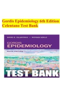 Gordis Epidemiology 6th Edition Celentano Test Bank