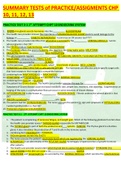 SUMMARY TESTS of PRACTICE/ASSIGMENTS CHP 10, 11, 12, 13 PRACTICE TEST 3-1 1 ST ATTEMPT CHPT 10 ENDOCRINE SYSTEM 1. ENDOcrine glands secrete hormones into the: . BLOODSTREAM 2. The health care providerstresses the importance of MANAGING BLOOD SUGAR levels 