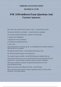 FSE 1150 midterm Exam Questions And Correct Answers