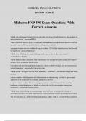 Midterm FNP 590 Exam Questions With Correct Answers