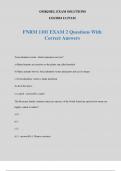 FNRM 1101 EXAM 2 Questions With Correct Answers