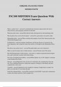 FSC100 MIDTERM Exam Questions With Correct Answers