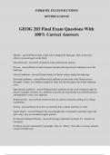 GEOG 203 Final Exam Questions With 100% Correct Answers