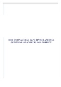 BIOD 151 A&P ALL MODULE 1-7 Exams With Correct and Revised Complete Solutions 2023, BIOD 151 Module 5 Exam 2021/2022- Score 96/100 M5 Exam, BIOD 151 FINAL EXAM A&P 1 REVISED AND FULL QUESTIONS AND ANSWERS 100% CORRECT & BIOD 151 Latest a&p module 5 Anato