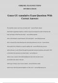 Gonzo GU cumulative Exam Questions With Correct Answers