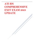 ATI RN COMPREHENSIVE EXIT EXAM 2023 UPDATE