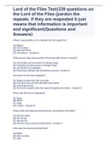 Lord of the Flies Test(339 questions on the Lord of the Flies (pardon the repeats. if they are reapeated it just means that information is important and significant)Questions and Answers)