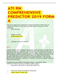 ATI RN COMPREHENSIVE PREDICTOR 2019 FORM A 1.	The nurse suspects the patient has increased afterload. Which piece of equipment should the nurse obtain to determine the presence of this   condition? a.	Pulse oximeter   b.	Oxygen cannula c.	Blood pressure c