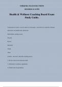 Health & Wellness Coaching Board Exam Study Guide.