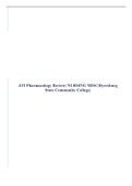 ATI Pharmacology Review| NURSING MISC|Dyersburg State Community College|