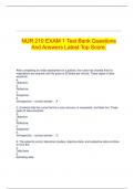   NUR 210 EXAM 1 Test Bank Questions And Answers Latest Top Score.