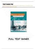 Test Bank - for Statistics for Managers Using Microsoft Excel 9th Edition by David M. Levine, David F. Stephan, Kathryn A. Szabat , All Chapters |Complete Guide A+