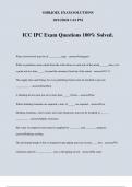 ICC IPC Exam Questions 100% Solved.