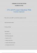 CVA & ICP (exam 6) Questions With Correct Answers