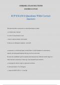 ICP EXAM 6 Questions With Correct Answers