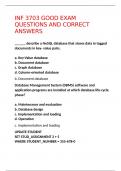 INF 3703 GOOD EXAM QUESTIONS AND CORRECT ANSWERS