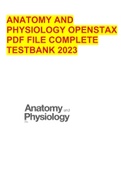 ANATOMY AND PHYSIOLOGY OPENSTAX PDF FILE COMPLETE TESTBANK 2023