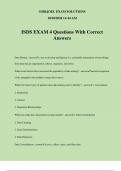 ISDS EXAM 4 Questions With Correct Answers