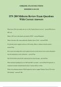 ITN 200 Midterm Review Exam Questions With Correct Answers