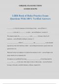 LIRR Book of Rules Practice Exam Questions With 100% Verified Answers