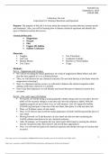 CHEM 280 Laboratory Pre-Lab Experiment 10: Chemical Reactions and Equations 2024/2025