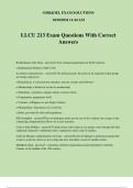 LLCU 213 Exam Questions With Correct Answers