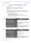 D5 MODULE 8: LESSON 4 ASSIGNMENT CHEM 30 Westmount Secondary School