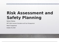 Risk Assessment and Safety Planning _ MFT 5103- Systemic Evaluation and Case Management Week 3 Assignment