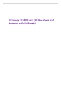 Oncology NCLEX Exam {28 Questions and Answers with Rationale)