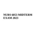 NURS 6053 MIDTERM EXAM 2023